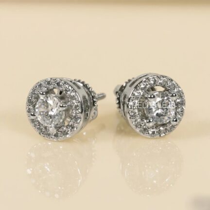 Gemini_Generated_Image_giuq2jgiuq2jgiuq Elegant platinum studs with 0.30ct round brilliant cut diamond