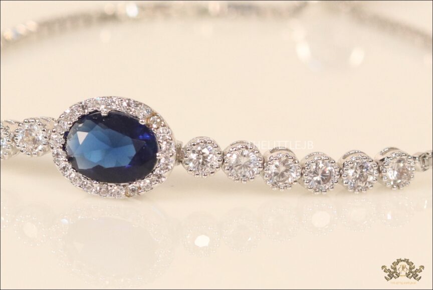 Buy Blue Sapphire Bracelet Online in India  Etsy