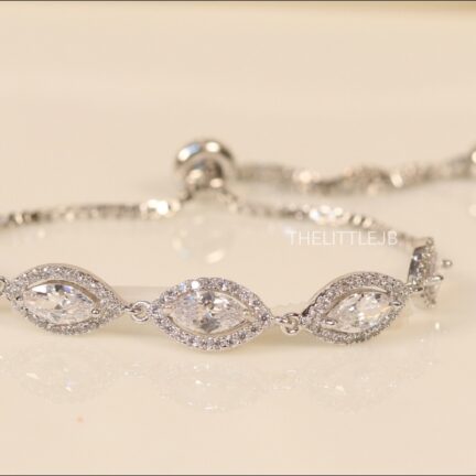 bb106 Rose Gold Evil Eye Bracelet with Fine Stones