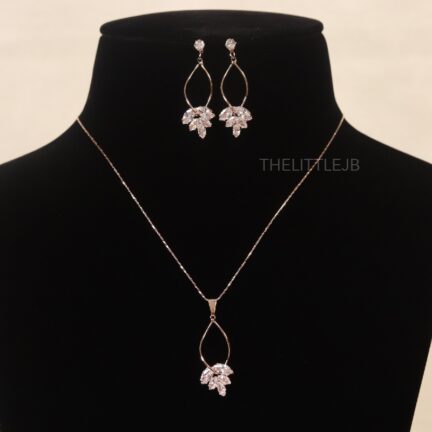 Designer CZ Pendant Set - Fancy Cut Stones