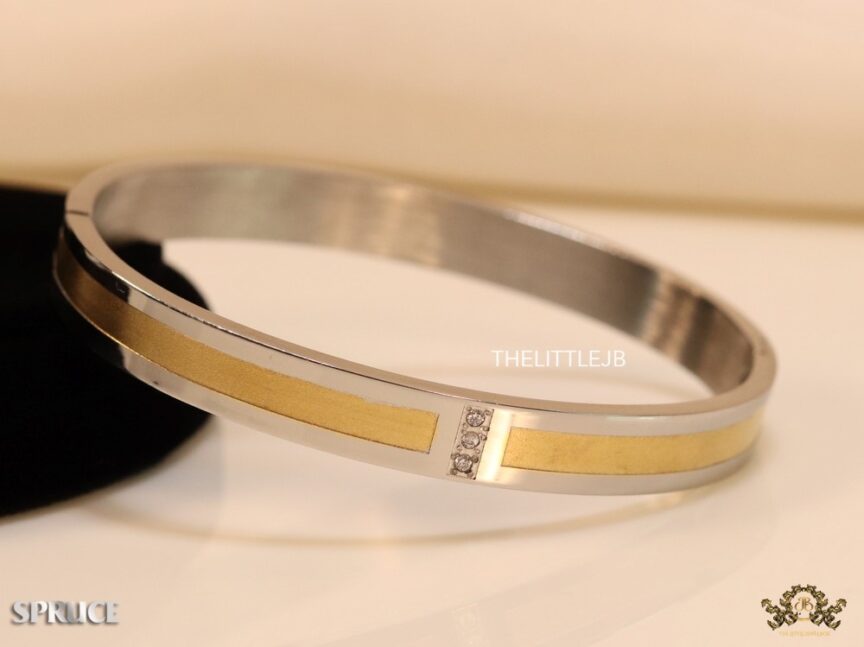 Carter Stainless Steel Gold Bracelet For Women and Girls YOSHA