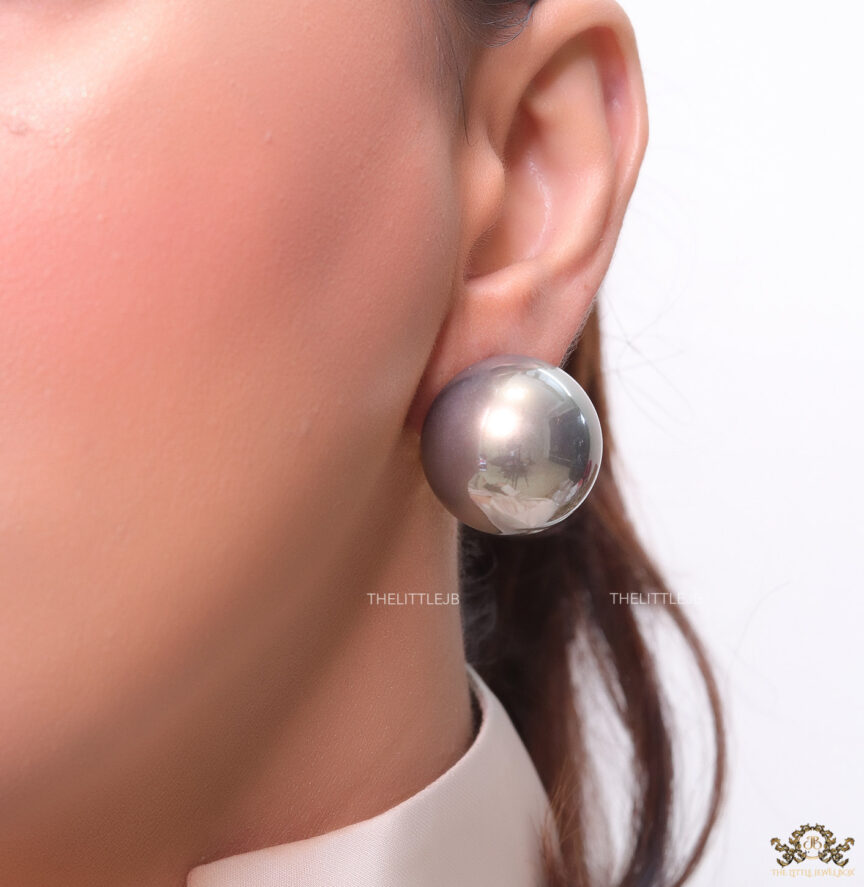 Buy GRAY EARRINGS Dark Grey Earrings Big Earrings Cocktail Long Online in  India  Etsy