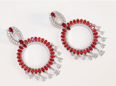 Ruby banjara dangles - Image 3