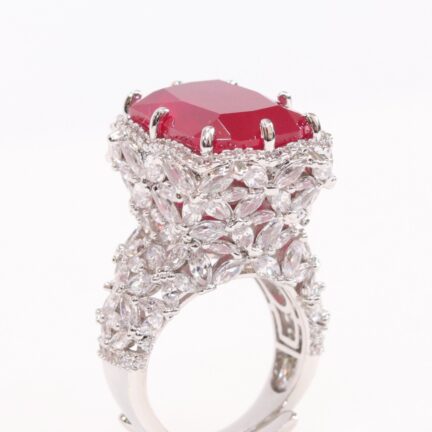 IMG_8529 Cz leaf cut ruby stone ring