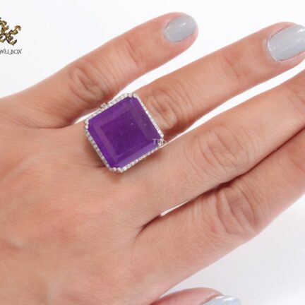 2551 Square Amethyst Ring