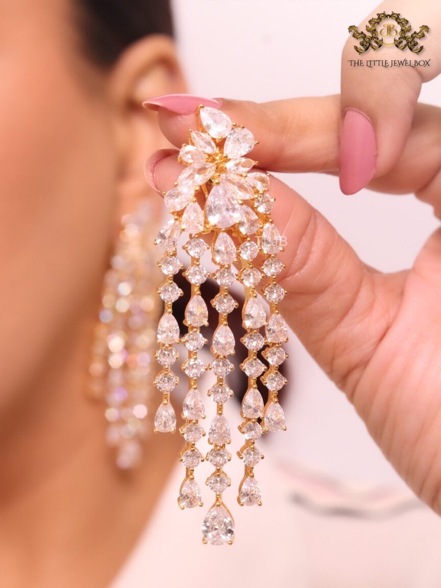 Reveal more than 167 fancy long earrings latest