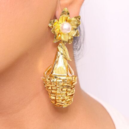 Floral Pearl Dangles