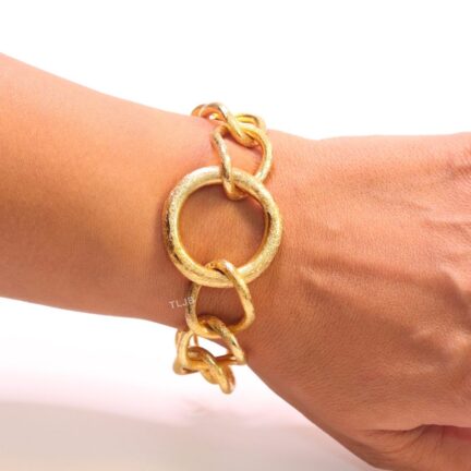 Ring link gold bracelet