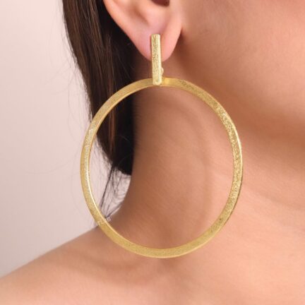 Circle bar earrings
