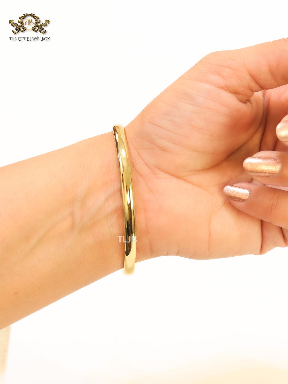 Purple Cz and gold teddy bracelet - Image 3