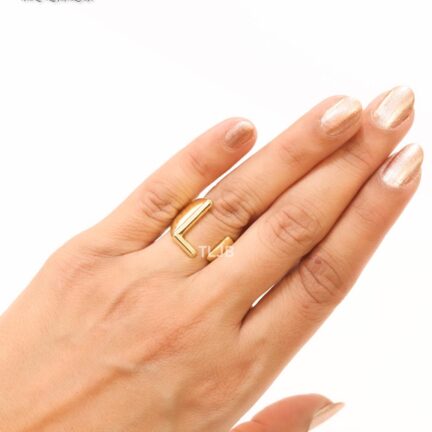 IMG_3390 Alphabet Gold Bold Ring - L