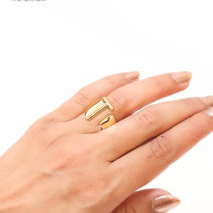 IMG_3420 Alphabet Gold Bold Ring - T