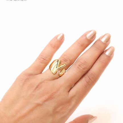 IMG_3432 Alphabet Gold Bold Ring - Y