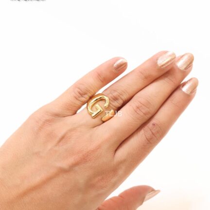 IMG_3365 Alphabet Gold Bold Ring - G