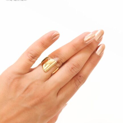 IMG_3375 Alphabet Gold Bold Ring - I