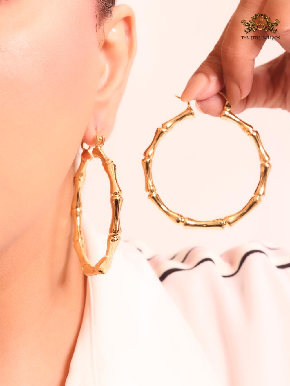 Dainty gold hoops
