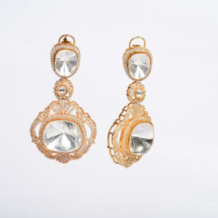 _DSC0775 Kundan and gold detailing earrings