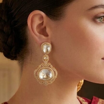 WhatsApp Image 2026-06-13 at 12.46.12 AM (1) Kundan and gold detailing earrings