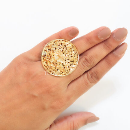IMG_7894 Uncut gold look statement ring