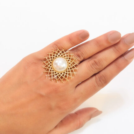 IMG_7915 Gold sun and pearl ring