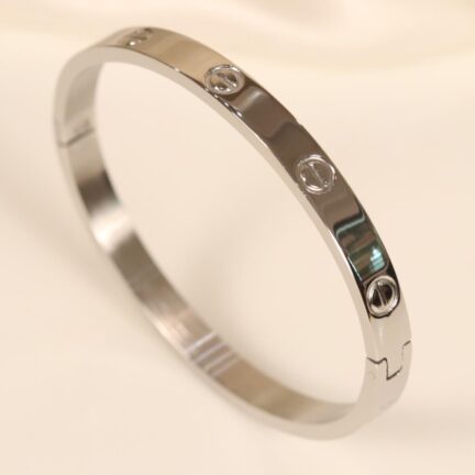 Women’s Platinum Plated love bracelet with screws