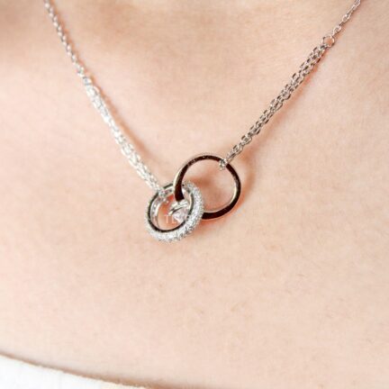 Ring charm Chain in Silver