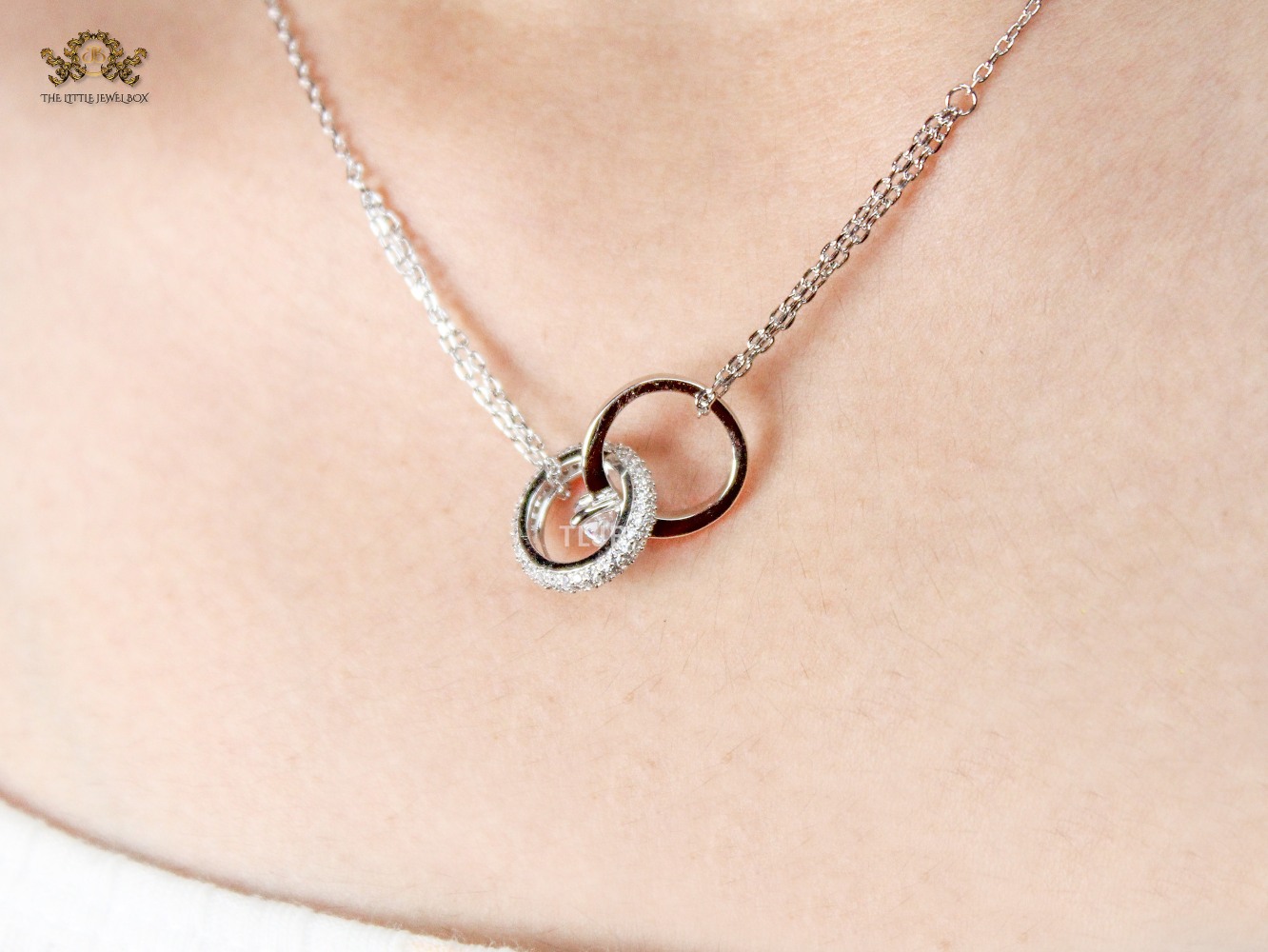 Ring charm Chain in Silver