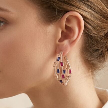 WhatsApp Image 2026-06-13 at 12.46.09 AM (2) Rose gold plated cz dangles with multicoloured stones