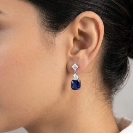 WhatsApp Image 2026-06-14 at 4.16.40 PM (2) Square Sapphire blue stone dangles with big fancy cut cz