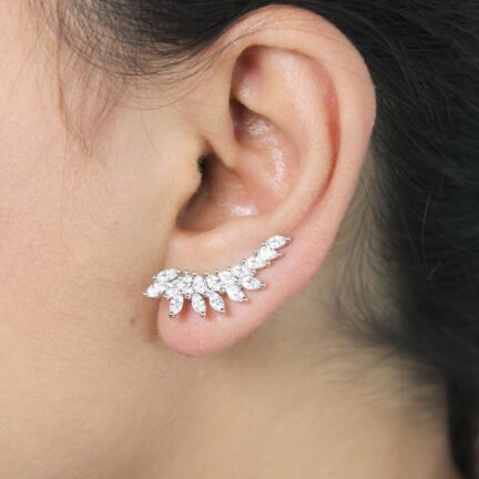 WhatsApp Image 2025-05-13 at 13.14.06_35737702 Diamond-Studded Leaf Climber Earrings in silver