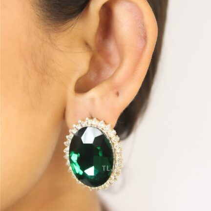 IMG_2859 Emerald Oval Studs