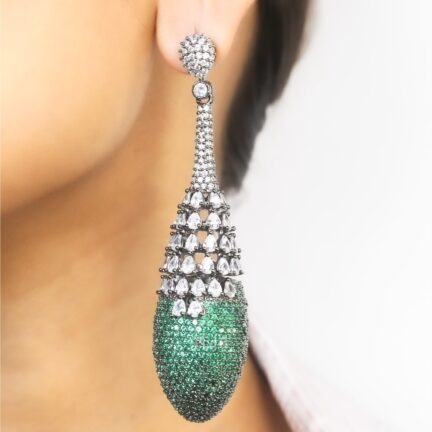 IMG_2869 Emerald Shimmer Drop danglers