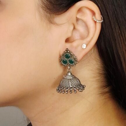 Green ember Short Jhumkas