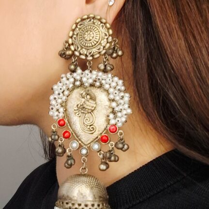 Classic finish Golden Jhumkas