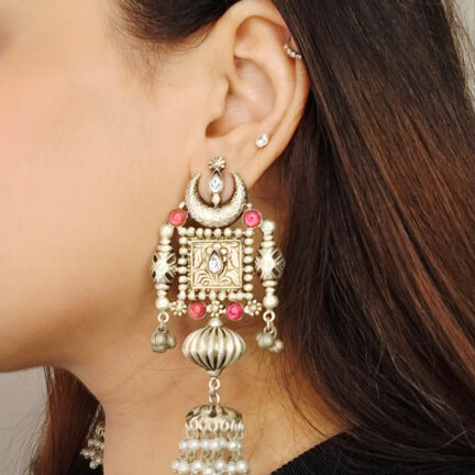 vintage Pearl Drop jhumkas