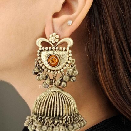 Golden Sun Dome Jhumka