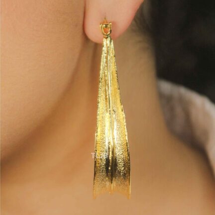 Twisted Golden Hoops