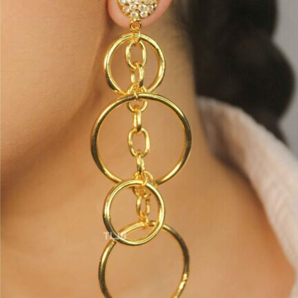 Tangled Hoop Danglers