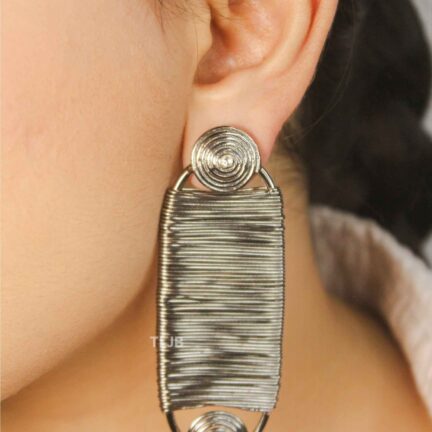 Textured Bar Earrings