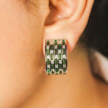 Green Mecha Curl Earring