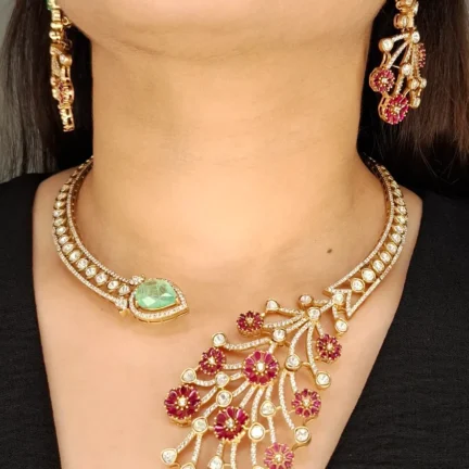 Floral Spring Collar Fusion Necklace Set