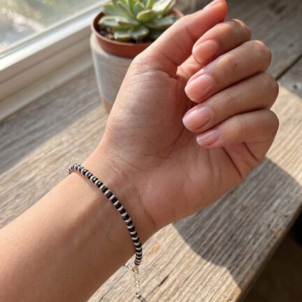92.5 Sterling silver plain nazaria bracelet